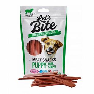 BRIT LETS BITE PUUPY LAMB STRIPES 80 G